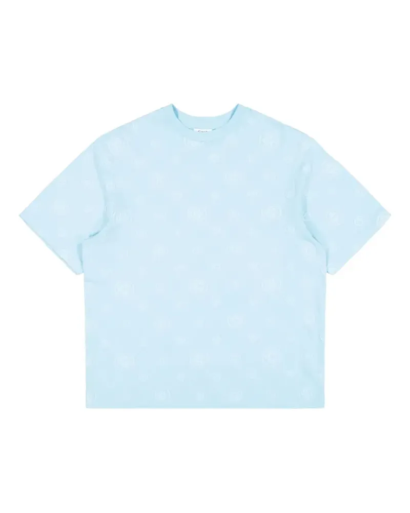 Casablanca Paris T-Shirt aus Monogramm-Jacquard - Blau Blau