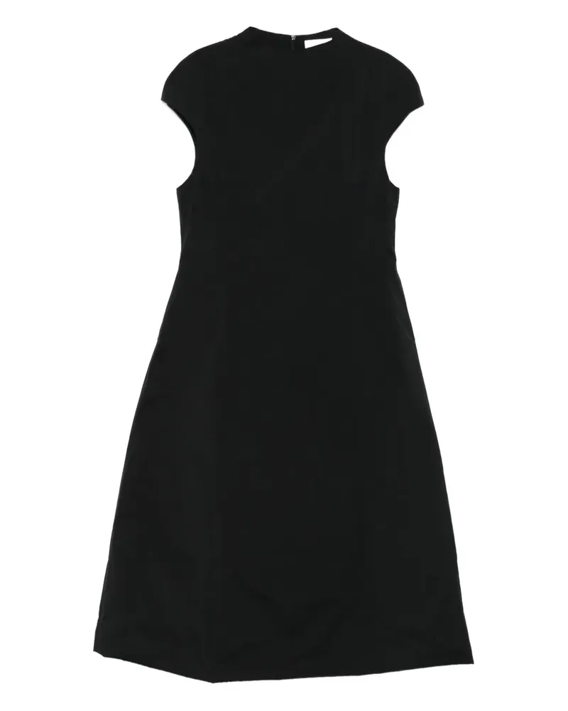 AMOMENTO Kleid mit angeschnittenen Ärmeln - Schwarz Schwarz