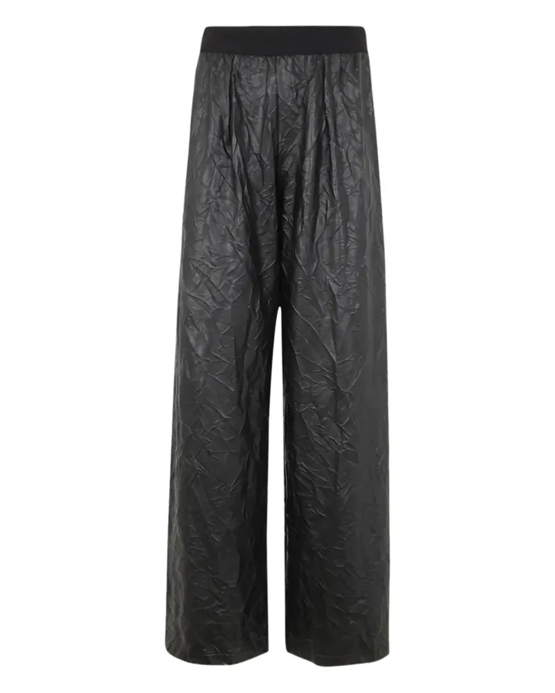 Maria Calderara textured trousers - Schwarz Schwarz