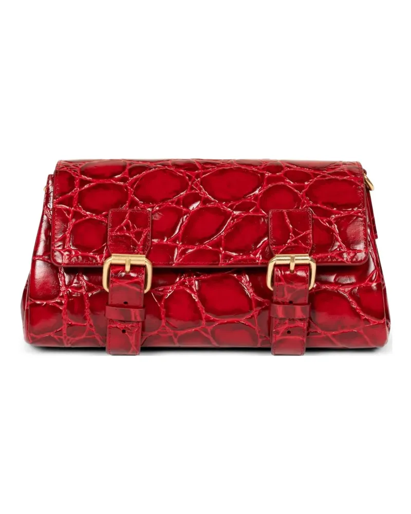 Dries van Noten Schultertasche mit Schnalle - Rot Rot