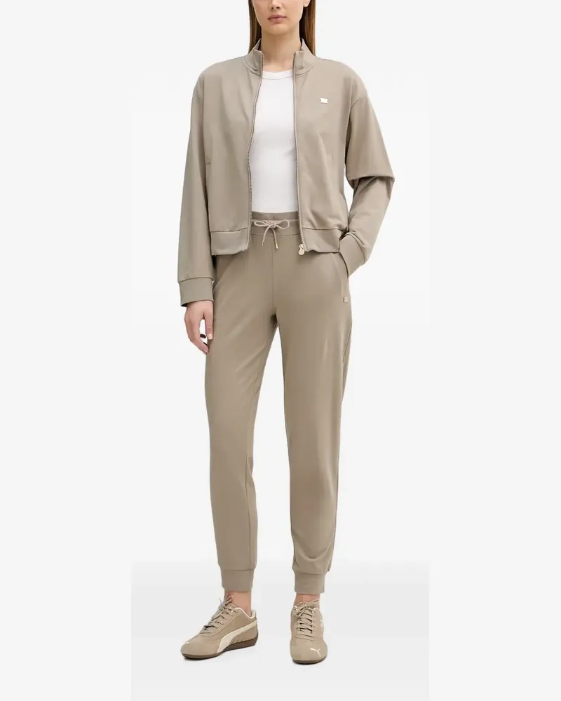 EA7 logo-plaque tracksuit - Nude Nude