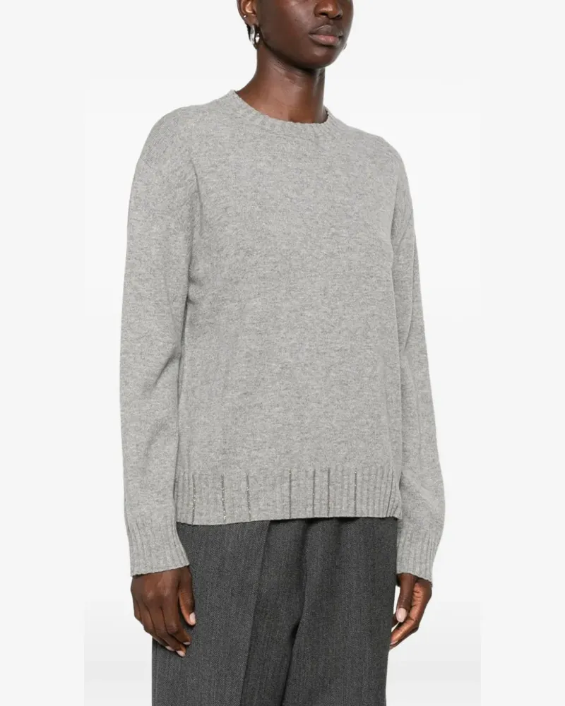 Fabiana Filippi Pullover mit Monili-Verzierung - Grau Grau
