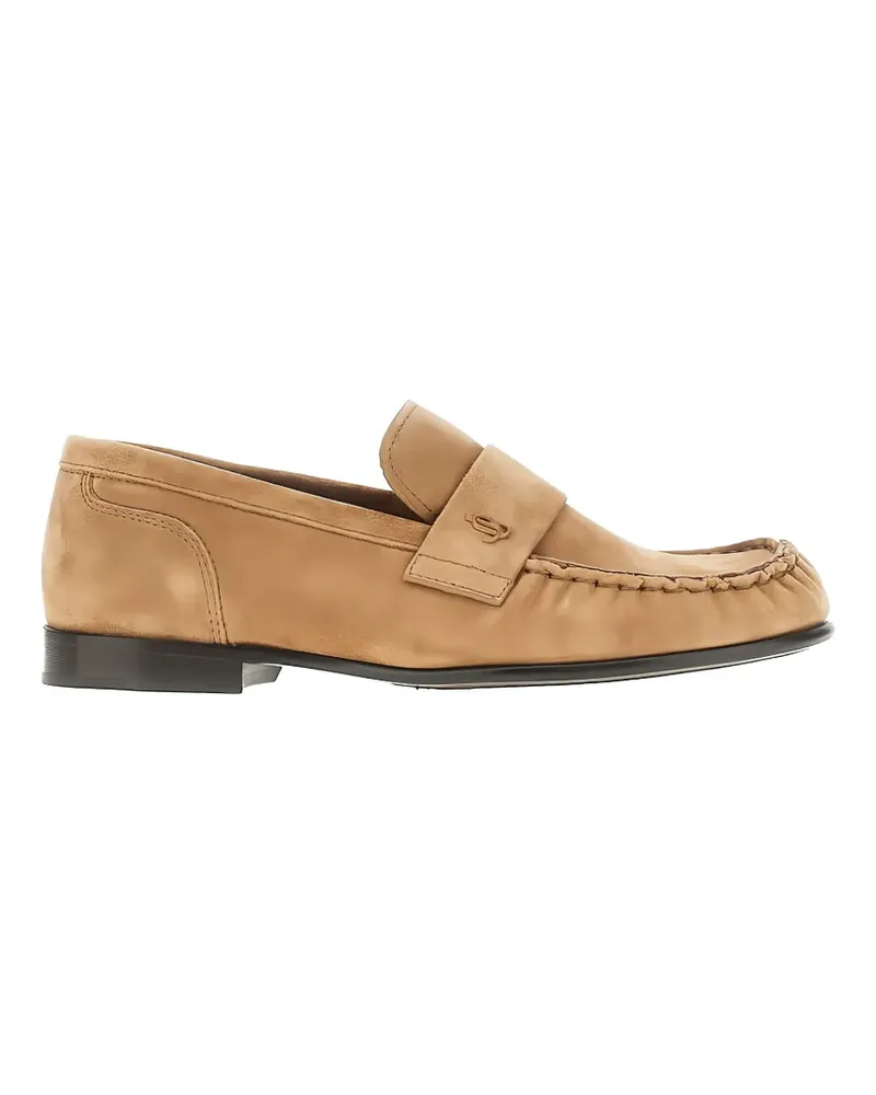 Jimmy Choo Ellis leather loafers - Nude Nude