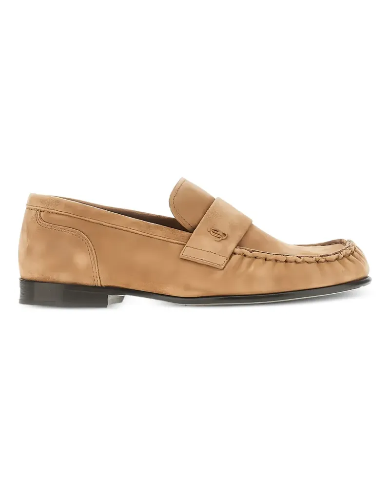 Jimmy Choo Ellis leather loafers - Nude Nude