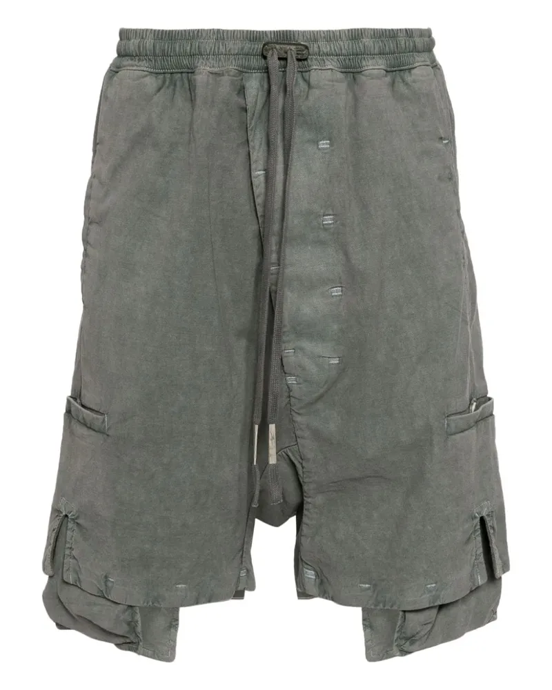 Boris Bidjan Saberi Baggy-Shorts mit Kordelzug Grün