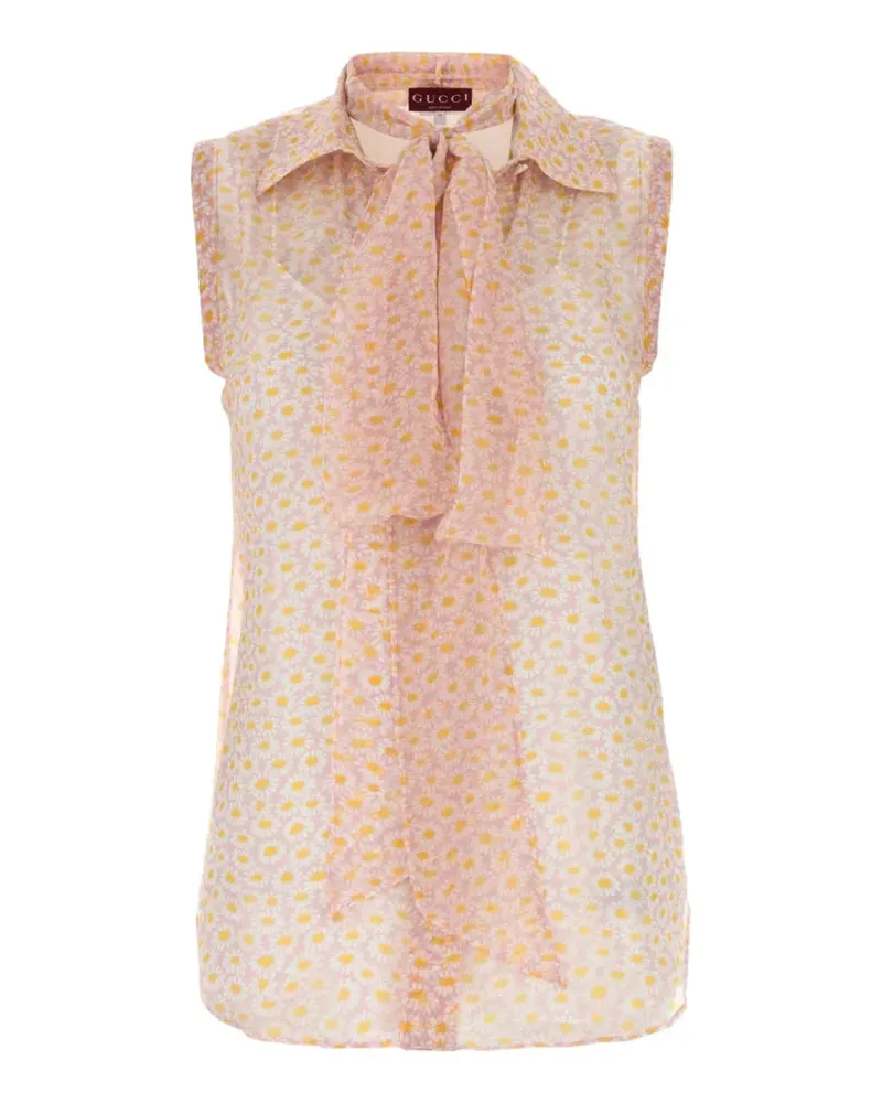 Gucci printed crepe shirt - Rosa Rosa