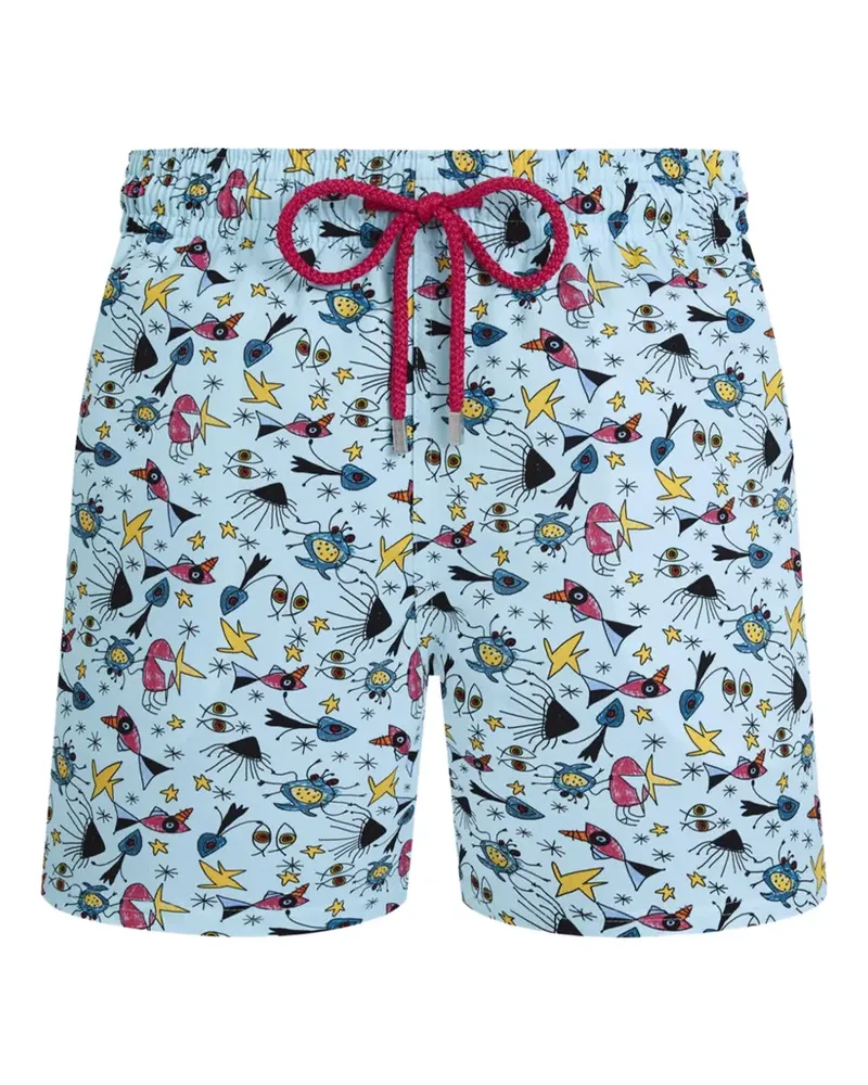 Vilebrequin Gemusterte Badeshorts - Blau Blau