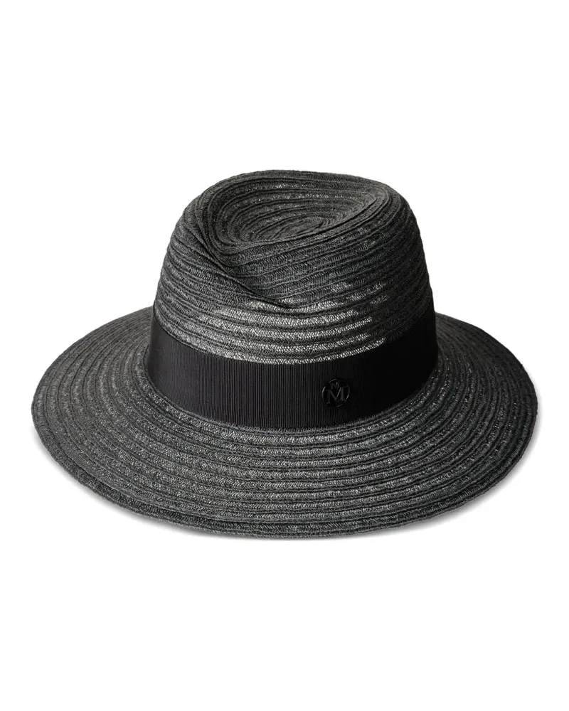 Maison Michel Gewebter Virginie Fedora - Grau Grau