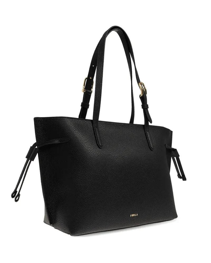 Furla large Ava leather tote bag - Schwarz Schwarz