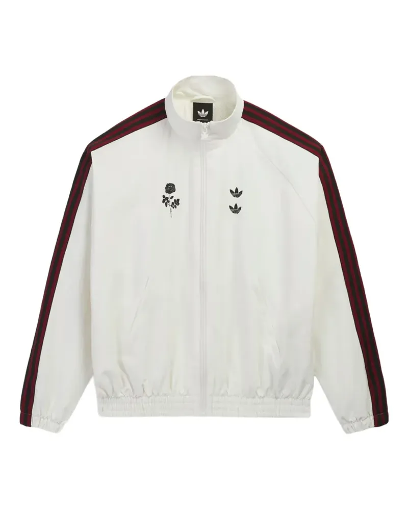 adidas x Willy Chavarria logo-print zip-up sweatshirt - Weiß Weiß