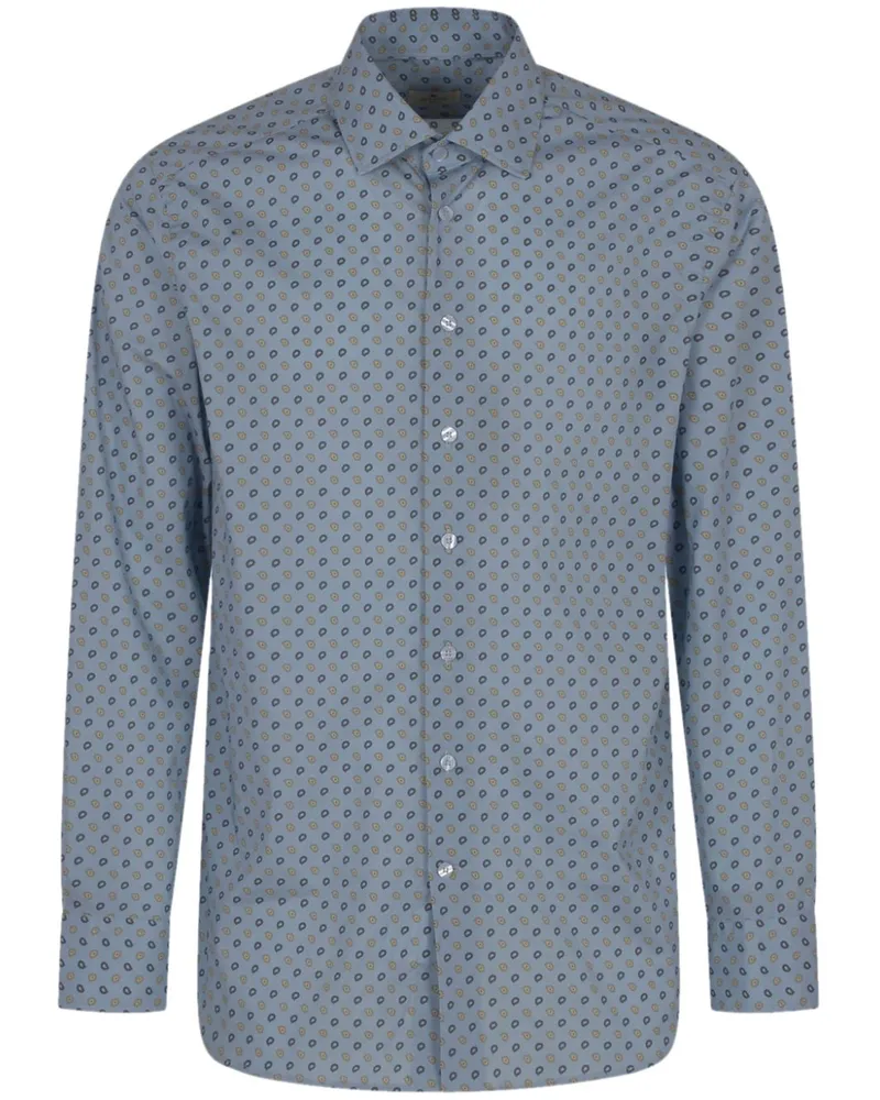 Etro Hemd mit Paisleymuster - Blau Blau