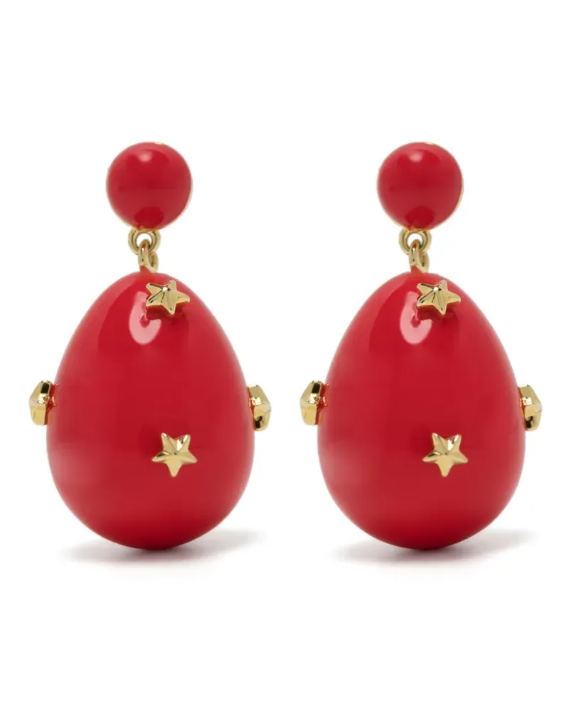 Eshvi Mini Galaxy Hängeohrringe - Rot Rot