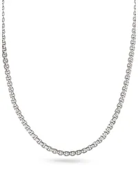 David Yurman Box Chain Halskette aus 14kt Gelbgold und Sterlingsilber Silber