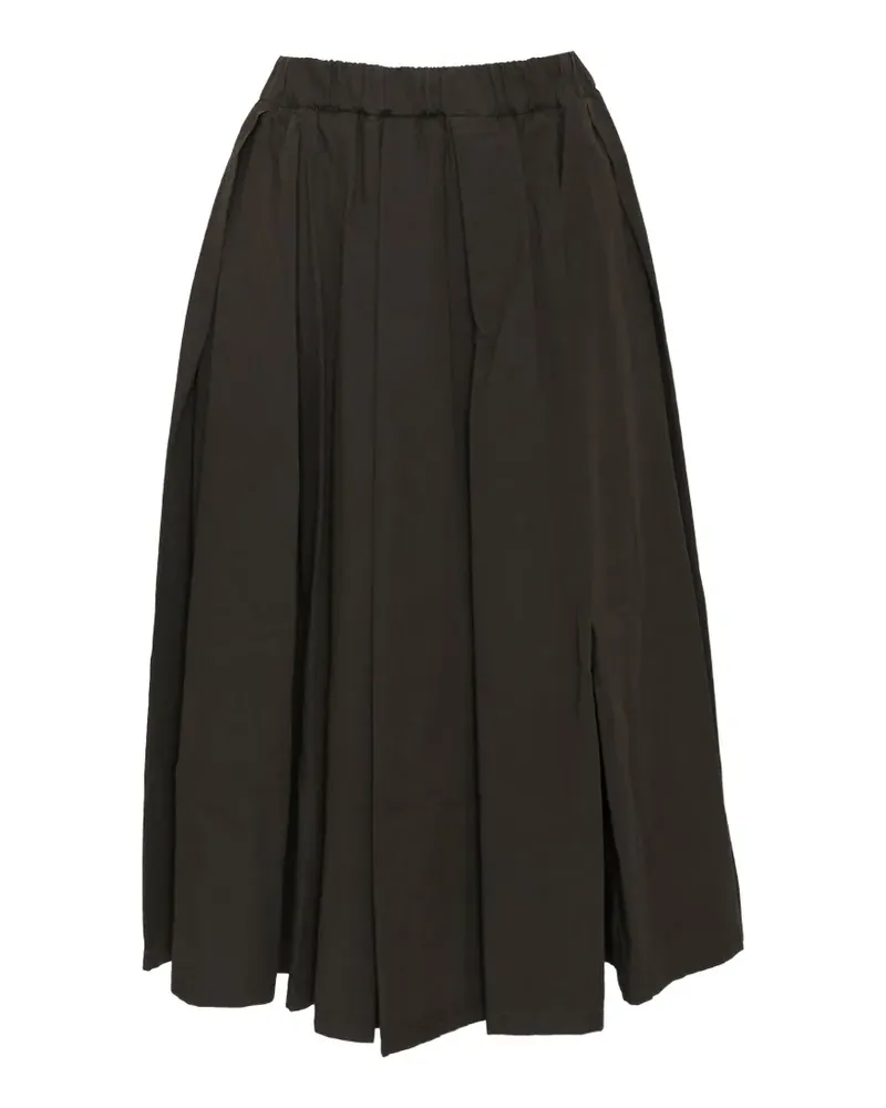 MSGM pleated elasticated-waist skirt - Braun Braun