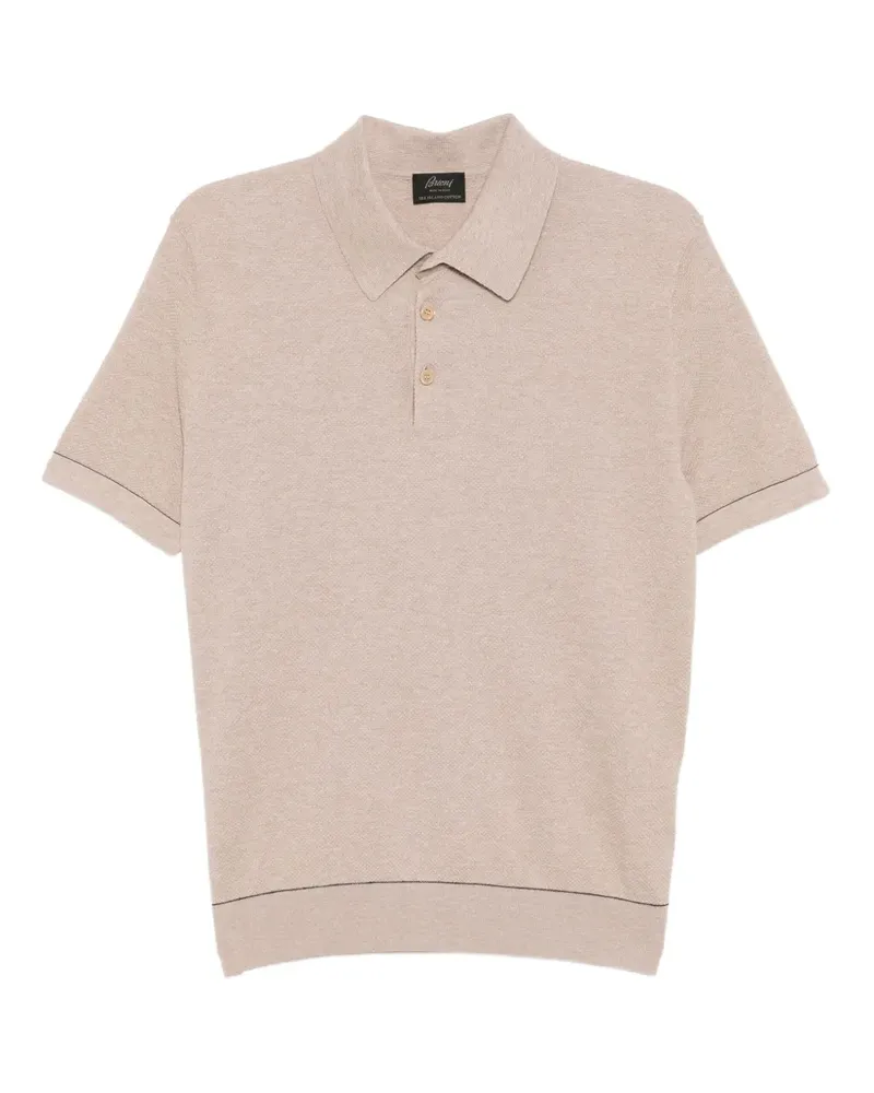 Brioni Sea Island Poloshirt - Nude Nude