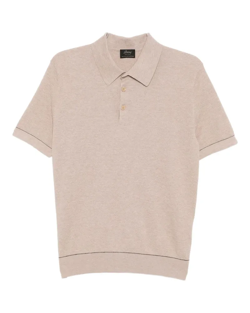 Brioni Sea Island Poloshirt - Nude Nude
