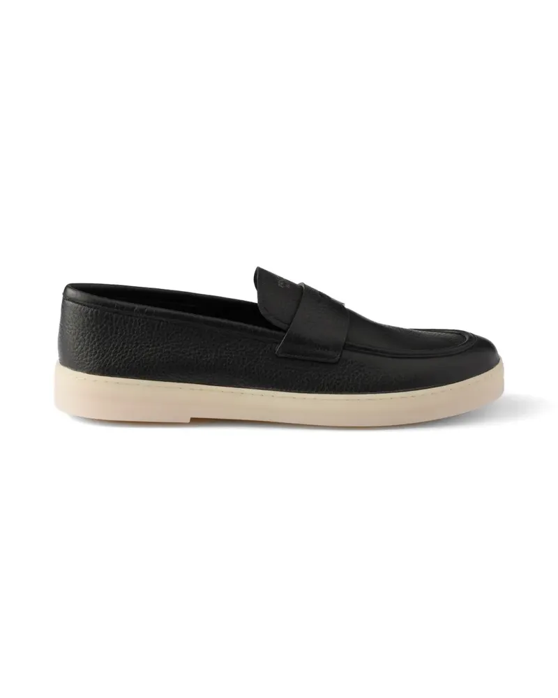Prada leather loafers - Schwarz Schwarz