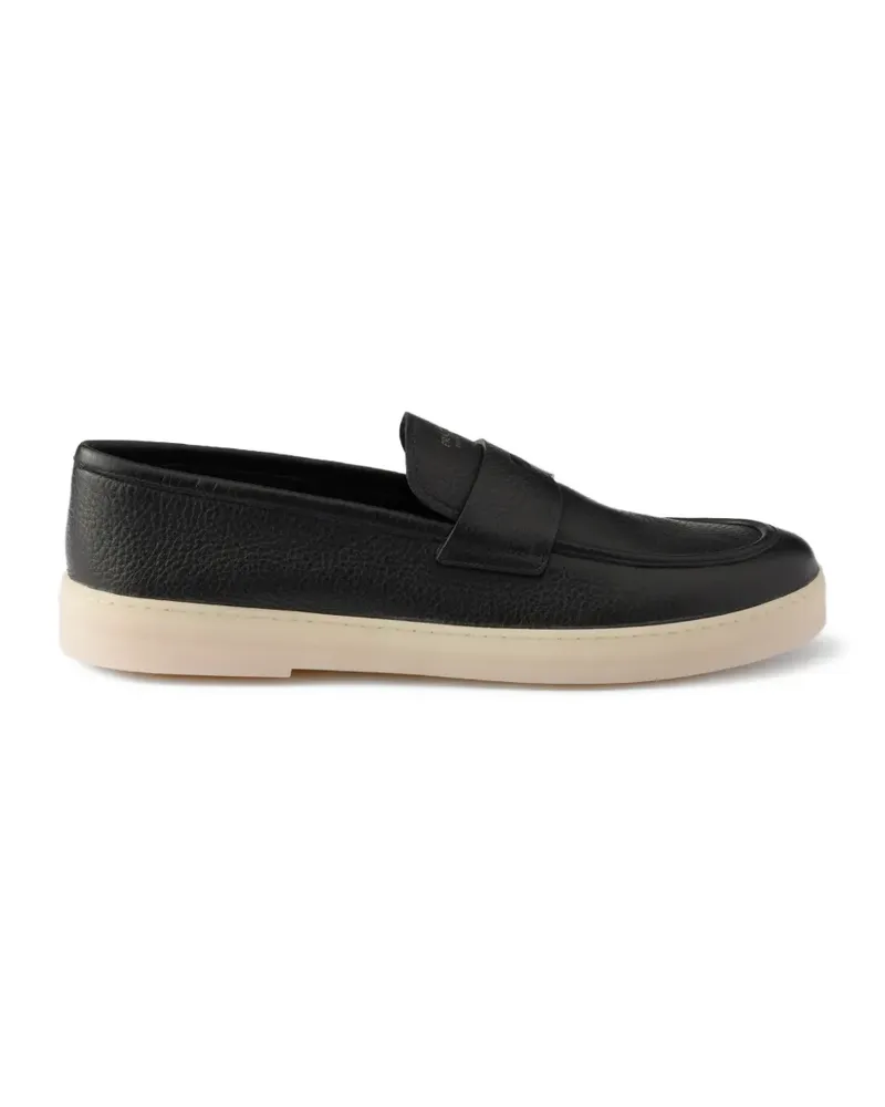 Prada leather loafers - Schwarz Schwarz