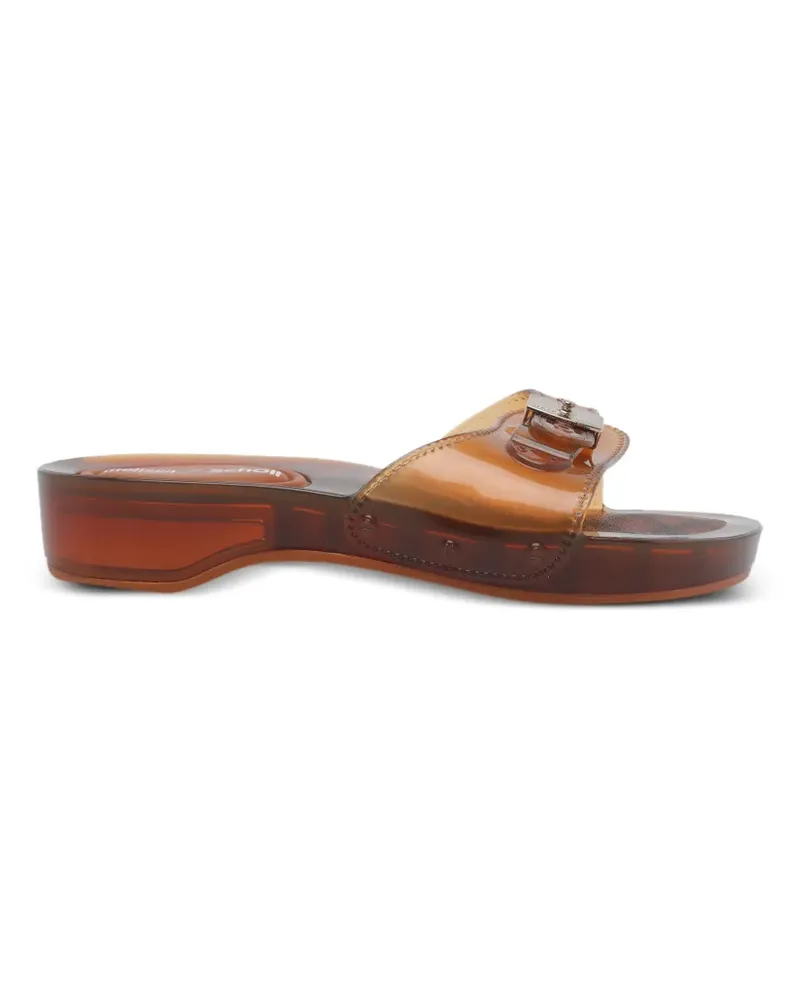 Melissa x Scholl Pescura buckle-detail sandals - Braun Braun