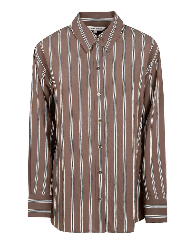 Veronica Beard striped long-sleeve shirt - Braun Braun