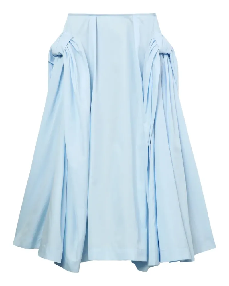 Simone Rocha Midirock mit Falten - Blau Blau