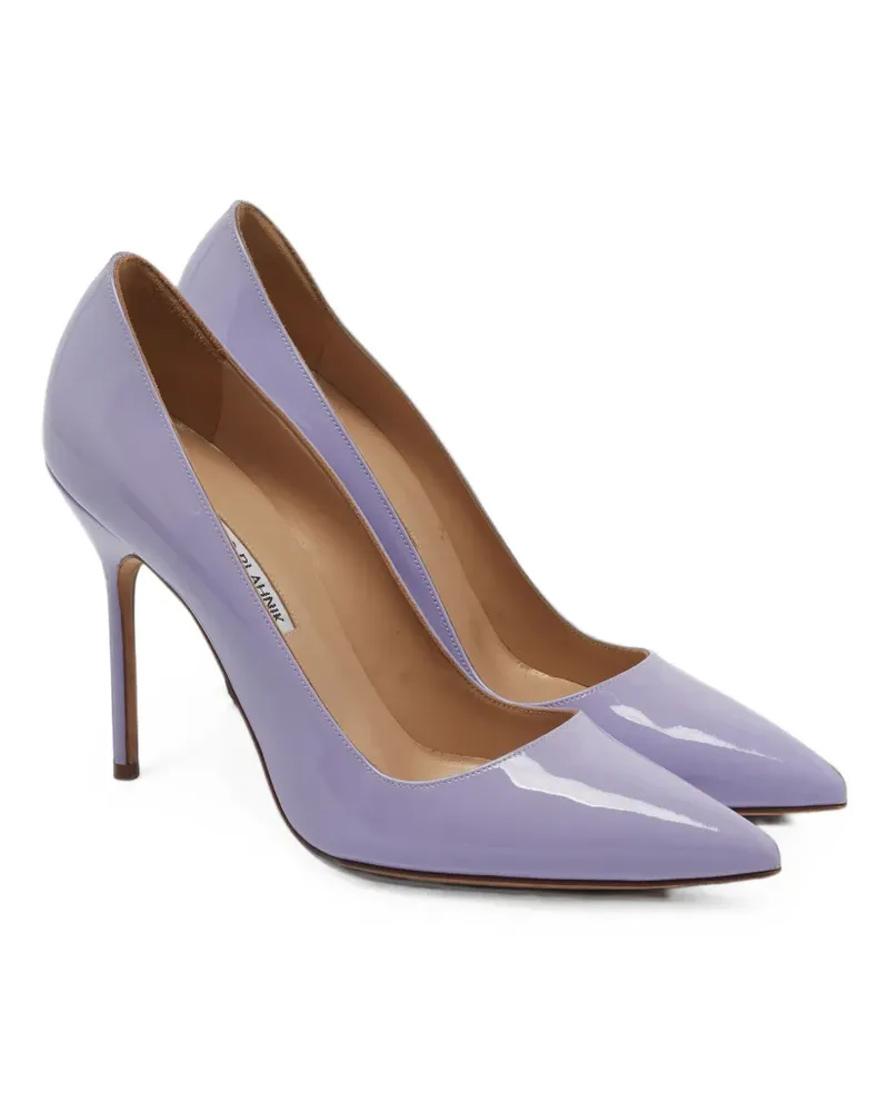 Manolo Blahnik BB Pumps aus Lackleder - Violett Violett