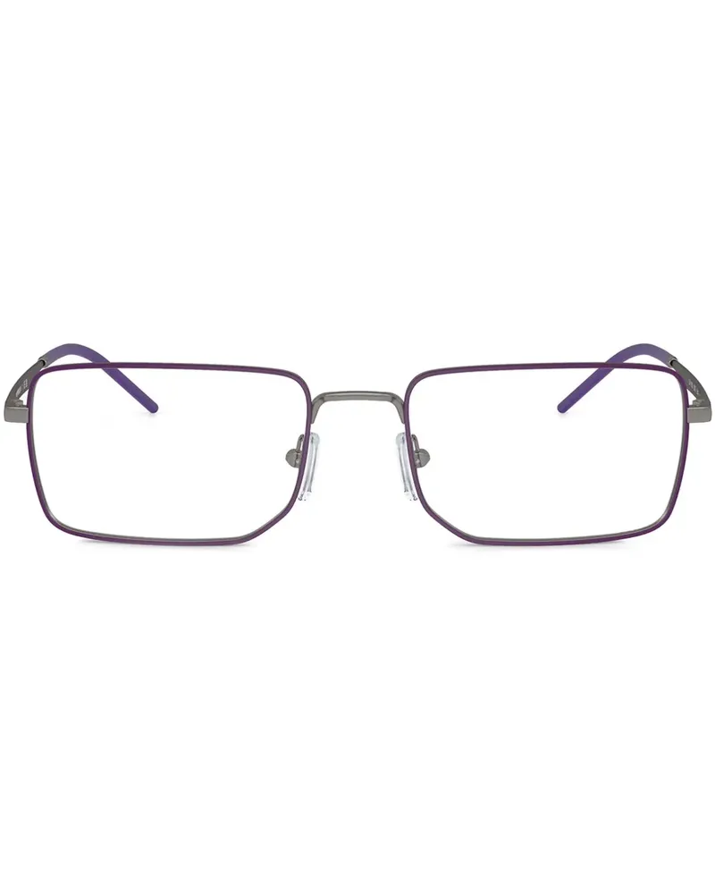 Emporio Armani Brille mit eckigem Gestell - Grau Grau