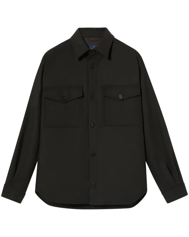 Brooks Brothers Hemdjacke mit Knopfleiste - Grün Grün