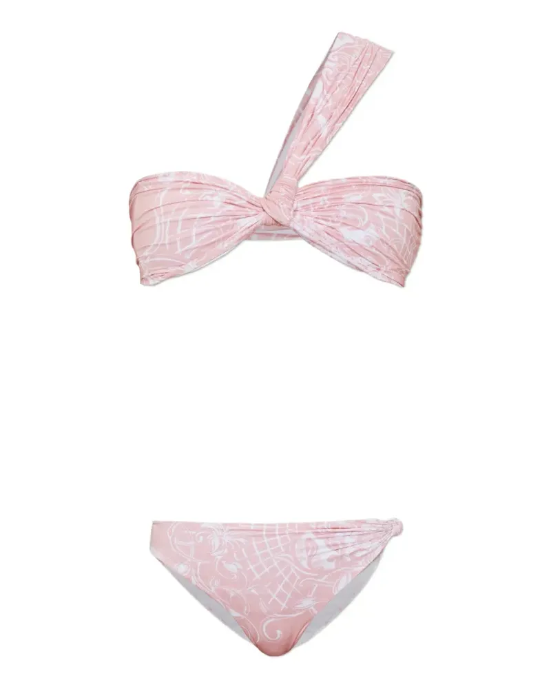Balmain printed lycra swimsuit - Rosa Rosa