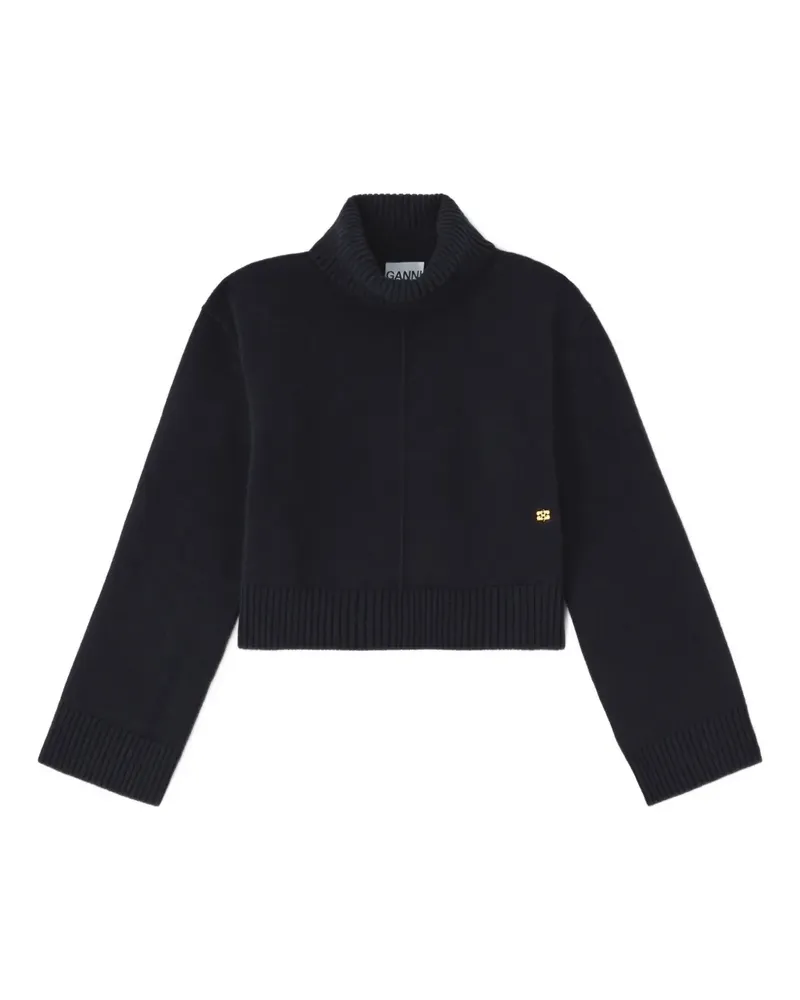 Ganni Pullover mit Rollkragen - Schwarz Schwarz