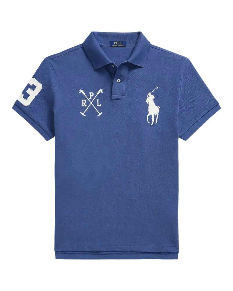 Ralph Lauren Piqué-Poloshirt mit Logo-Stickerei - Blau Blau