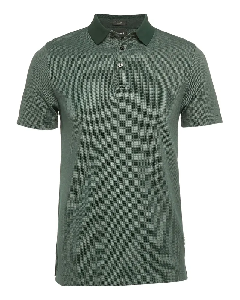 HUGO BOSS 2024 pre-owned Poloshirt mit Seitenschlitz - Grün Grün