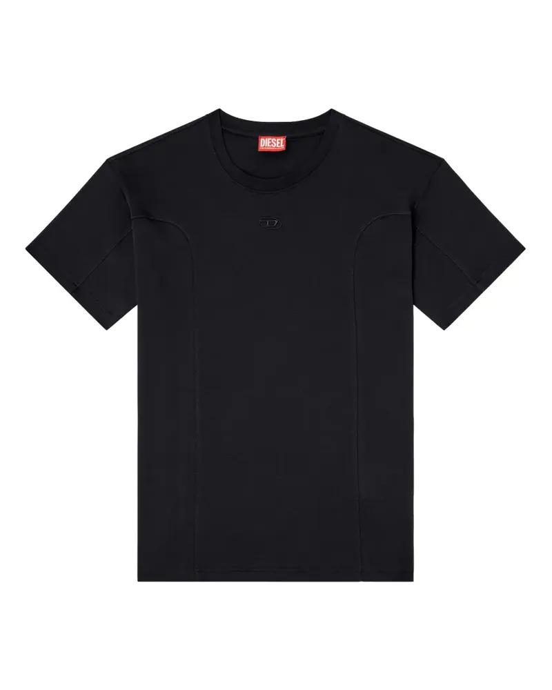 Diesel T-Norm-Int T-Shirt mit rundem Ausschnitt - Schwarz Schwarz