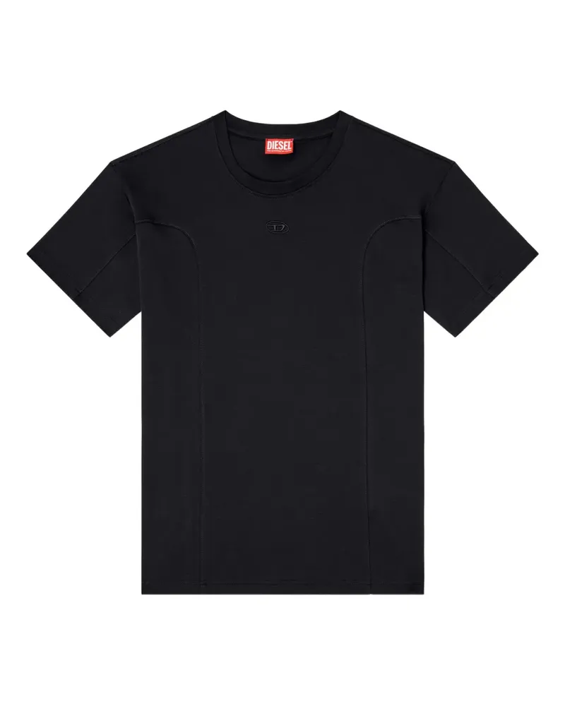 Diesel T-Norm-Int T-Shirt mit rundem Ausschnitt - Schwarz Schwarz