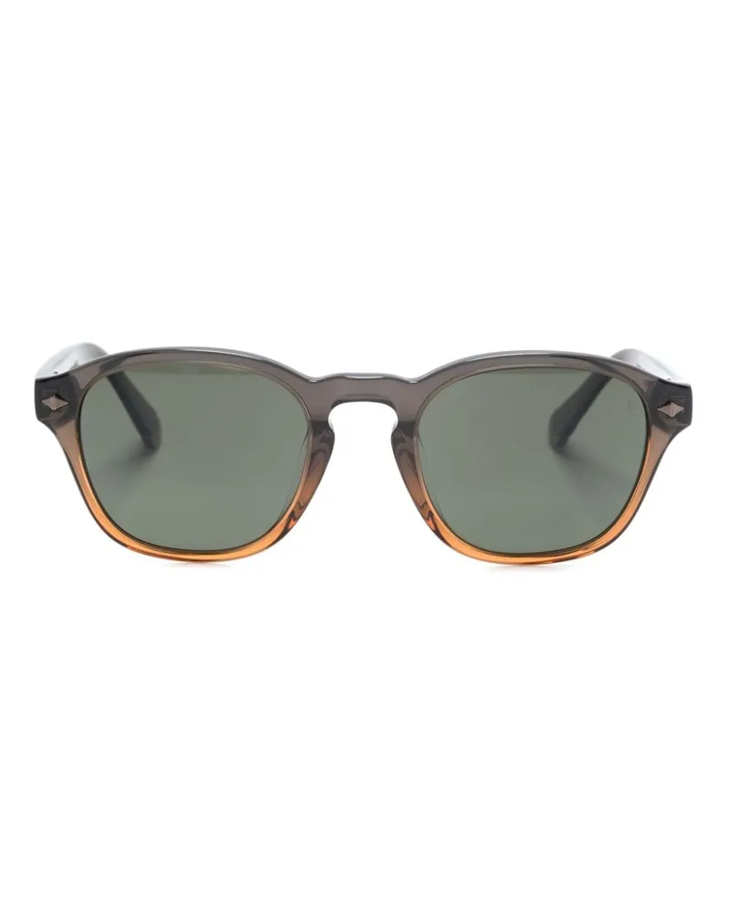 Brunello Cucinelli Runde Sonnenbrille mit Farbverlauf-Optik - Braun Braun