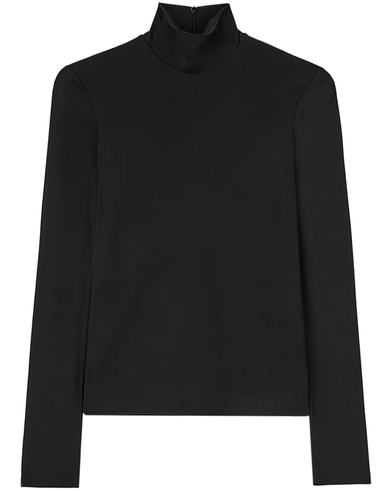 Jil Sander Pullover mit Stehkragen - Schwarz Schwarz