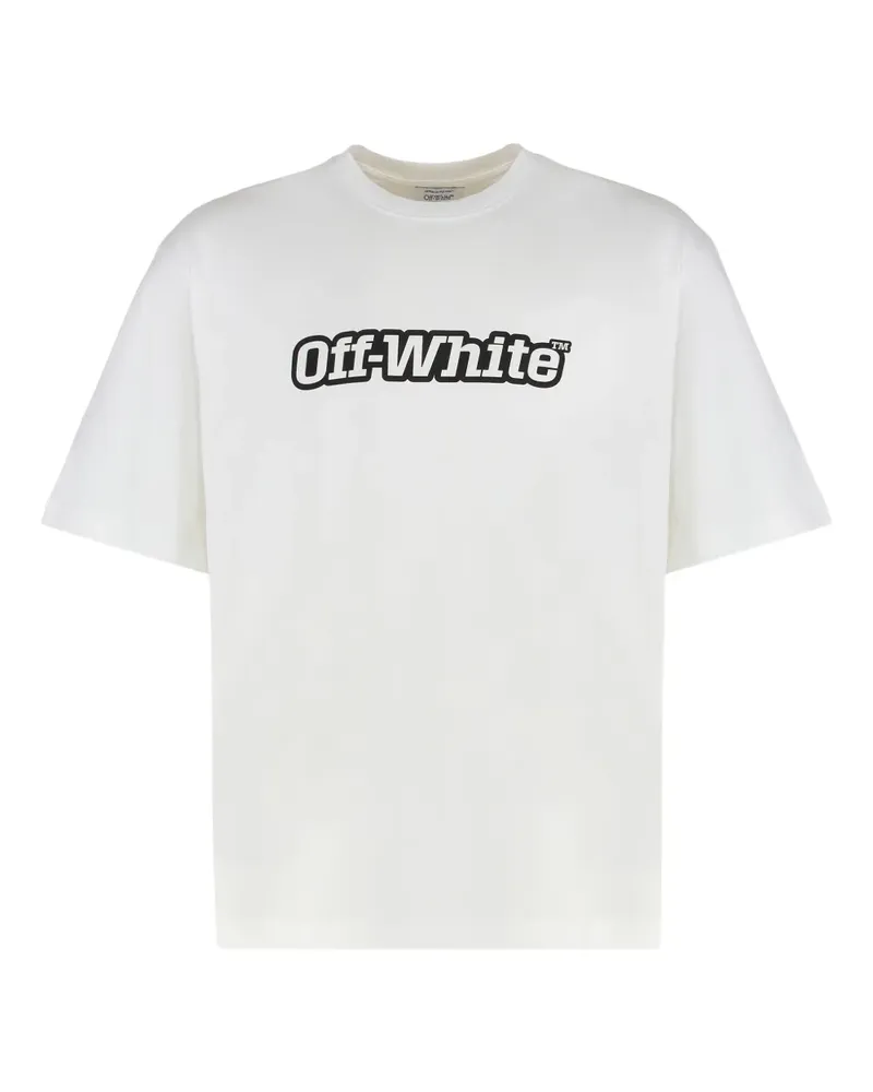 OFF-WHITE T-Shirt mit Logo-Print - Weiß Weiß