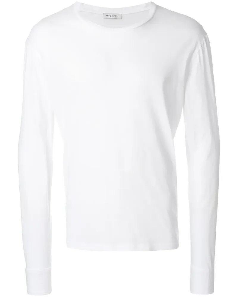 Paolo Pecora Milano longsleeved T-shirt - Weiß Weiß