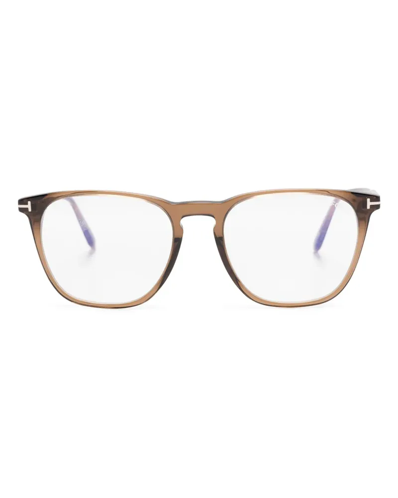 Tom Ford Brille mit eckigem Gestell - Braun Braun