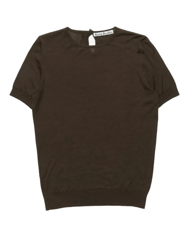 Acne Studios silk knit top - Braun Braun