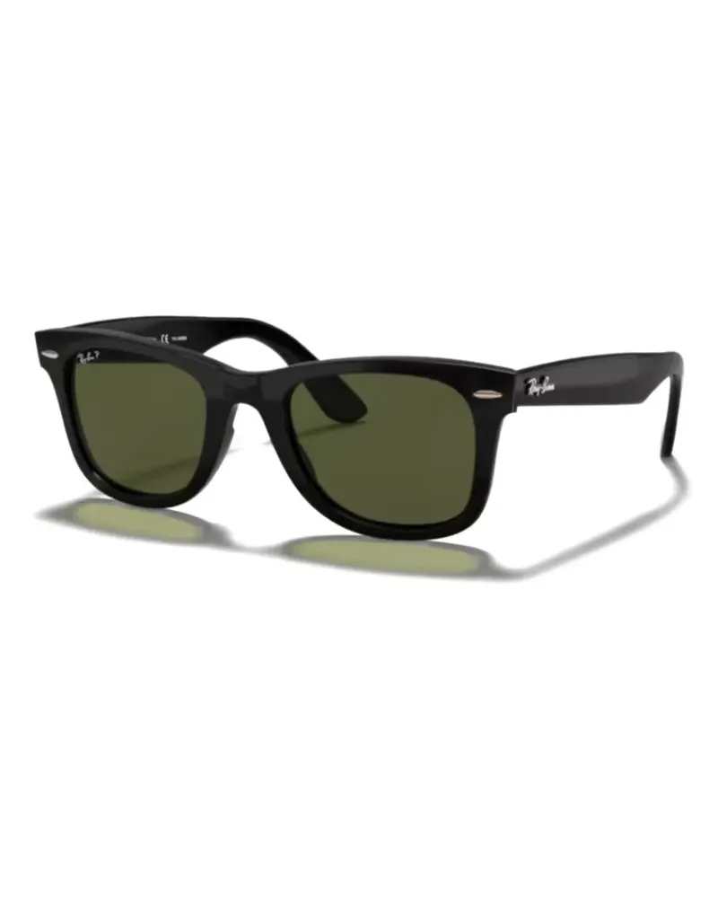 Ray Ban Rechteckige Sonnenbrille - Schwarz Schwarz
