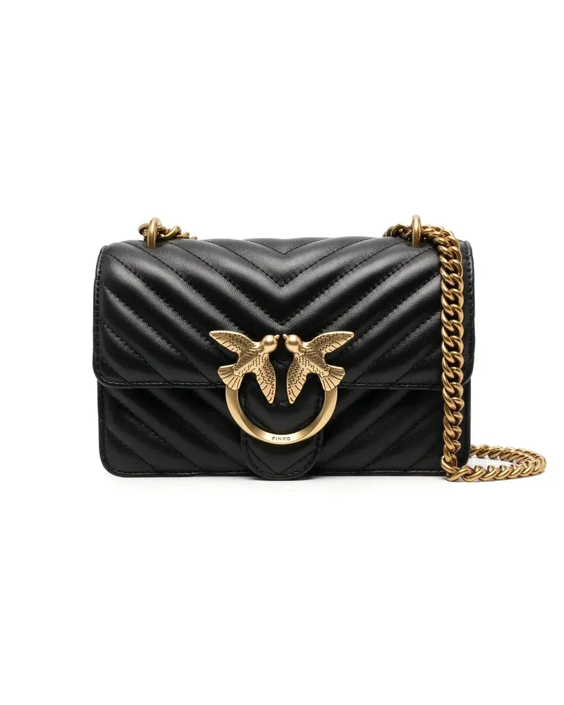 Pinko Gesteppte Lovebird Handtasche - Z99Q BLACK Z99q