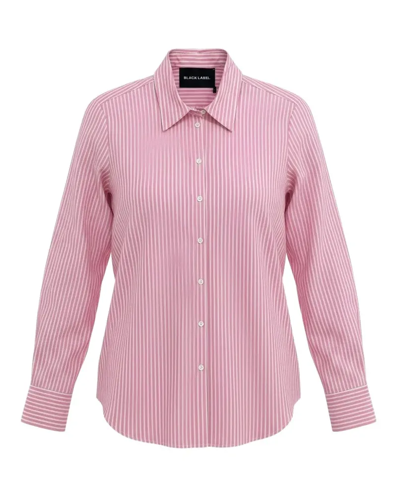 Black Label striped long-sleeve shirt - Rosa Rosa