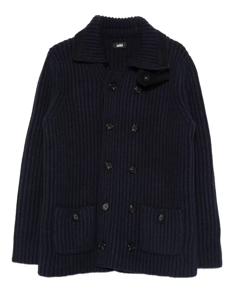 ADD Doppelreihiger Cardigan - Blau Blau
