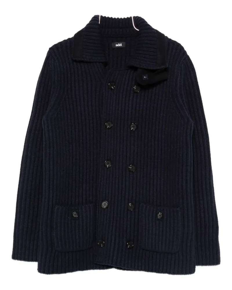 ADD double-breasted cardigan - Blau Blau