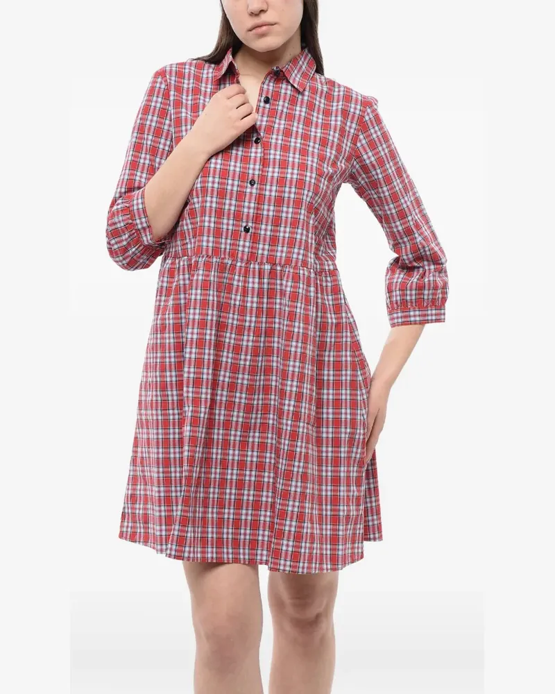Woolrich checked mini dress - Rot Rot