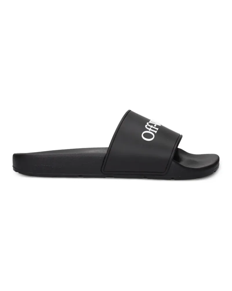 OFF-WHITE logo-print sandals - Schwarz Schwarz
