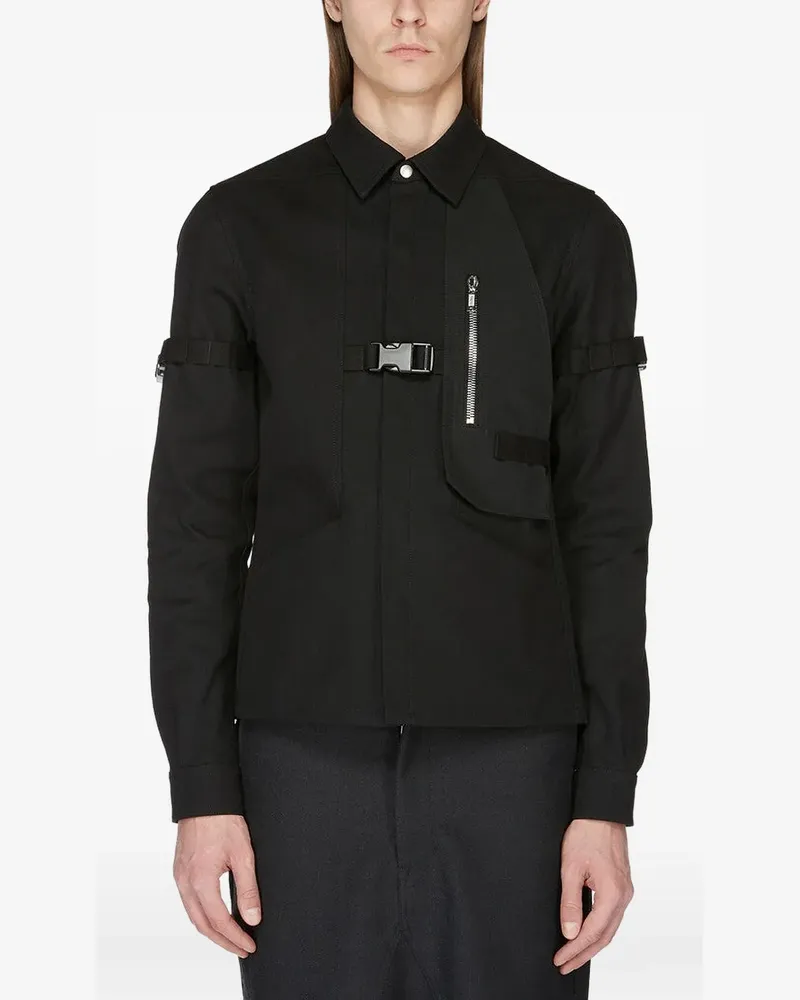 Rick Owens Rowland Hemd - Schwarz Schwarz