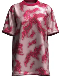 Margherita MACCAPANI T-Shirt mit grafischem Print Rot