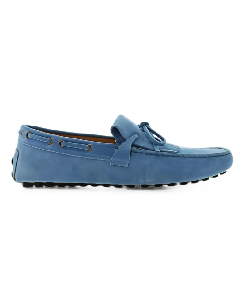 Doucal´s fringed lace-up loafers - Blau Blau